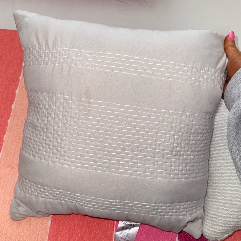 Grey Accent Throw Pillows Set of 2